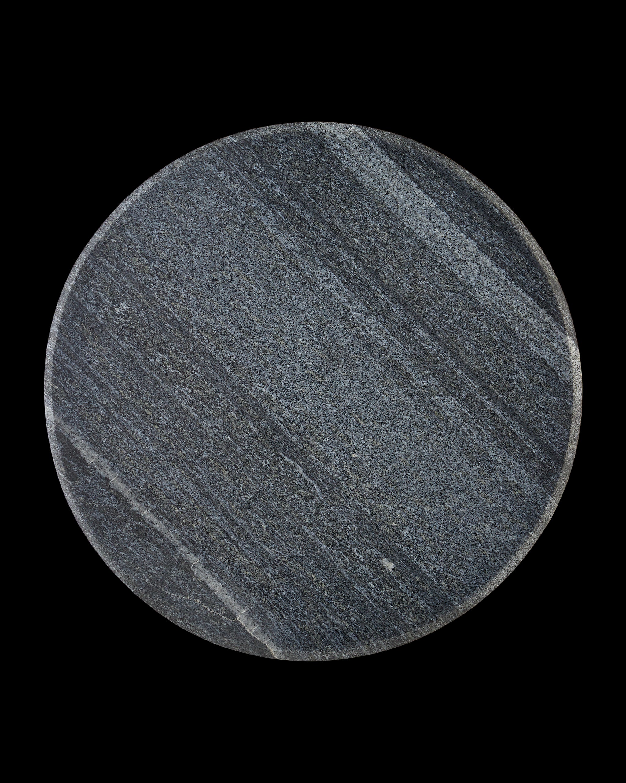 Currey & Company Miles Black Marble Accent Table