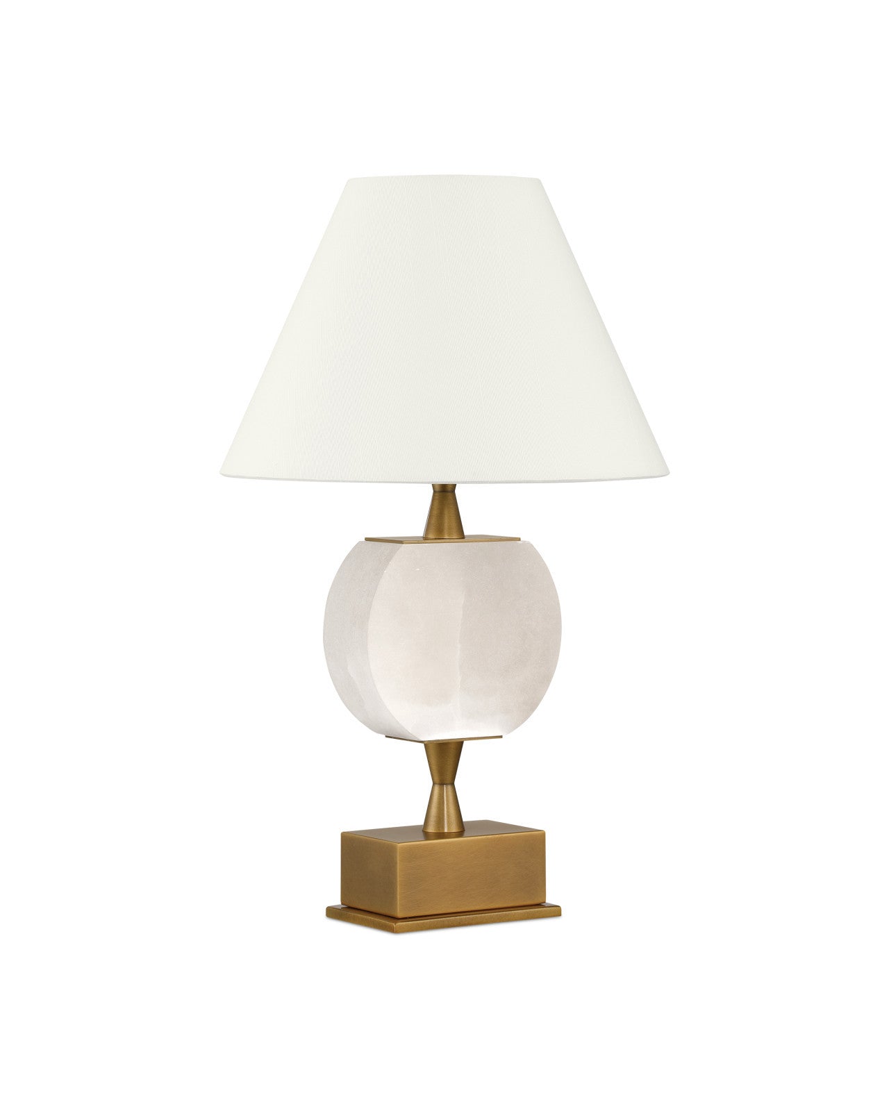 Currey & Company Meandro White Cordless Table Lamp
