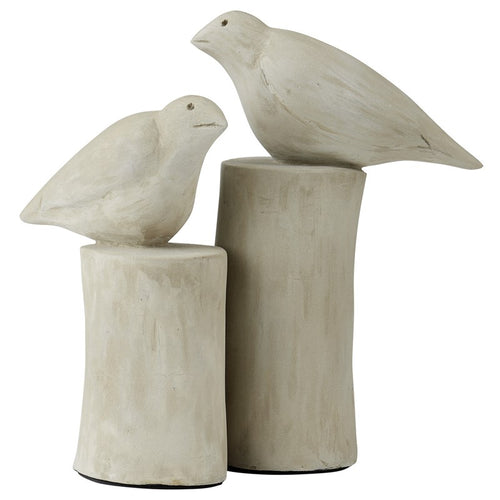 Currey And Company Concrete Birds Set Of 2