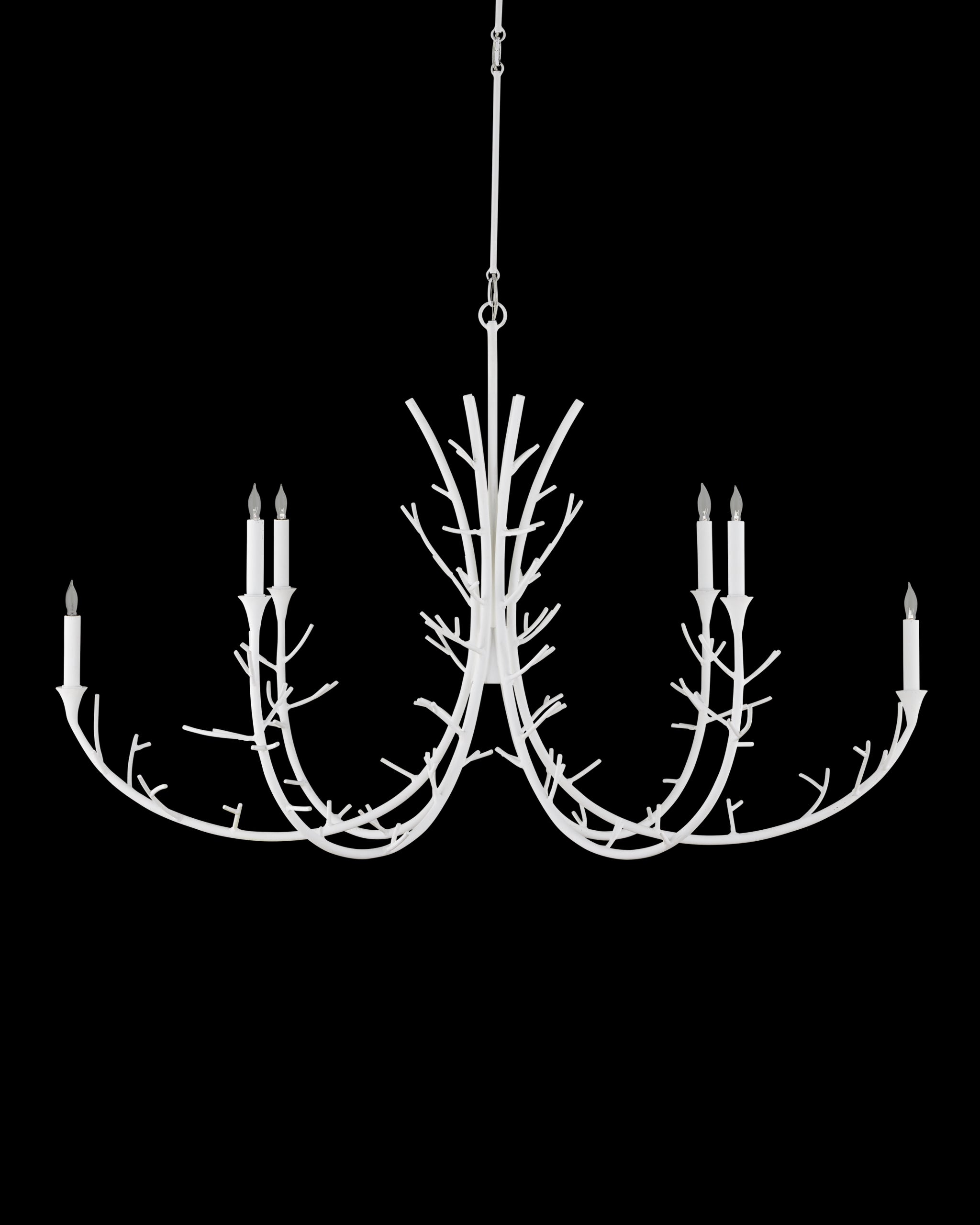 Currey & Company Twiggy Oval Chandelier