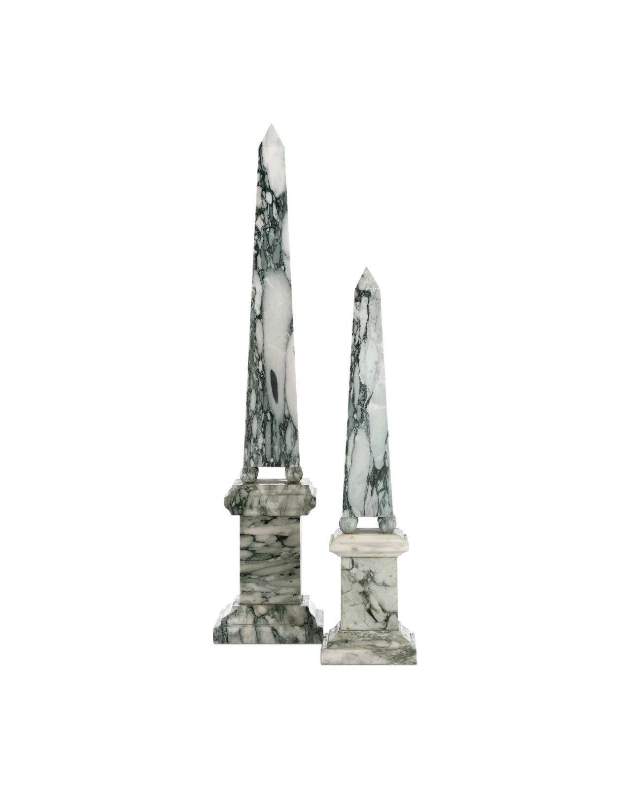 Currey & Company 22" Sorority Medium Marble Obelisk