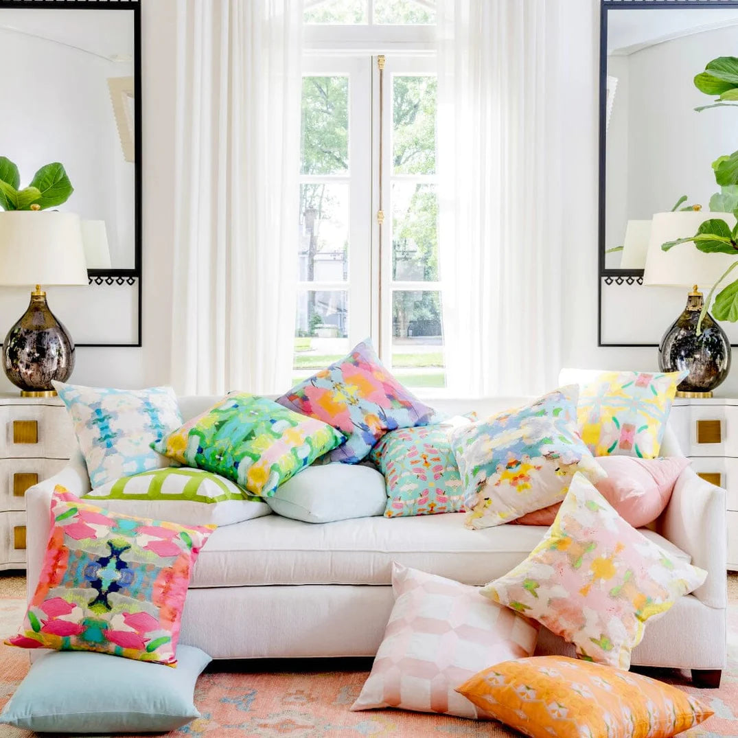 Laura Park Calypso Linen Cotton Pillow