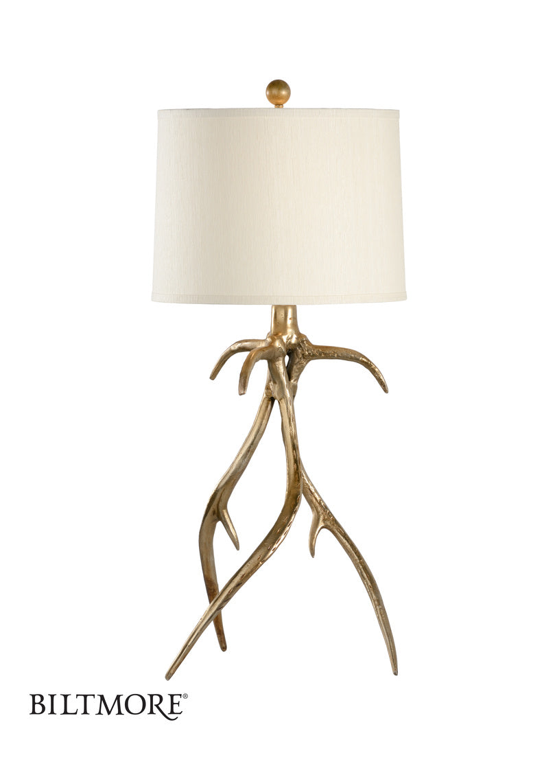 Wildwood Antler Hall Lamp Brass