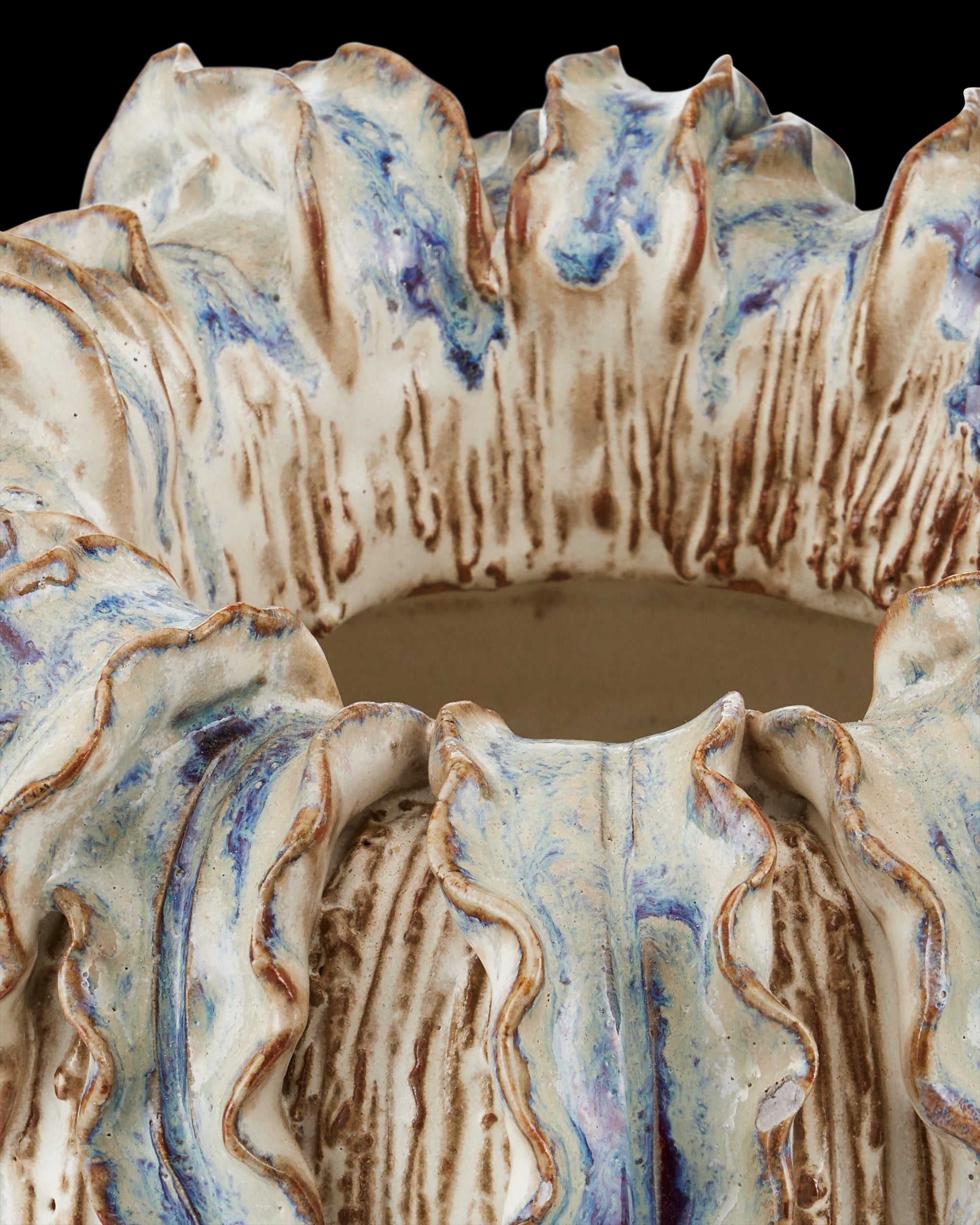 Currey & Company Tropical Crown Medium Vase