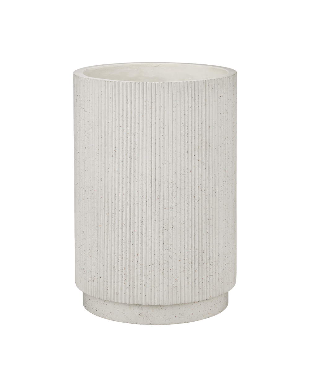 Currey & Company Ridge Large Ivory Terrazzo Planter