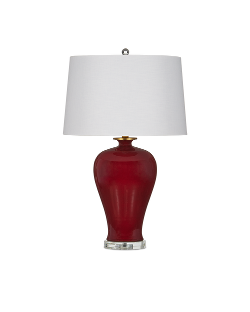 Currey & Company Imperial Red Table Lamp