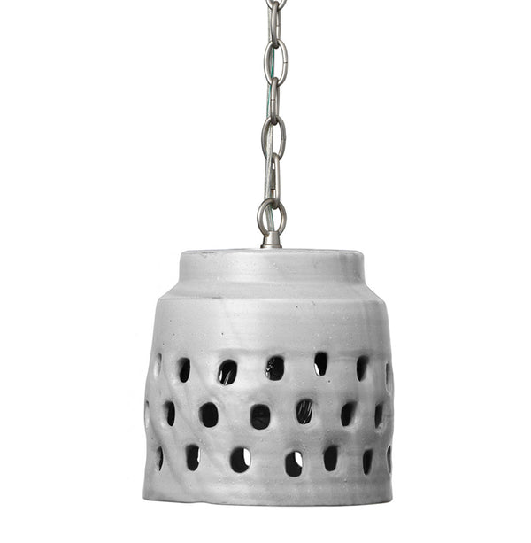 Jamie Young Perforated Pendant, Gray
