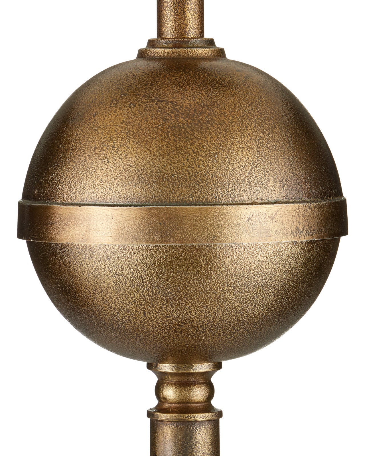 Currey & Company Boullee Antique Brass Cast Aluminum Floor Lamp