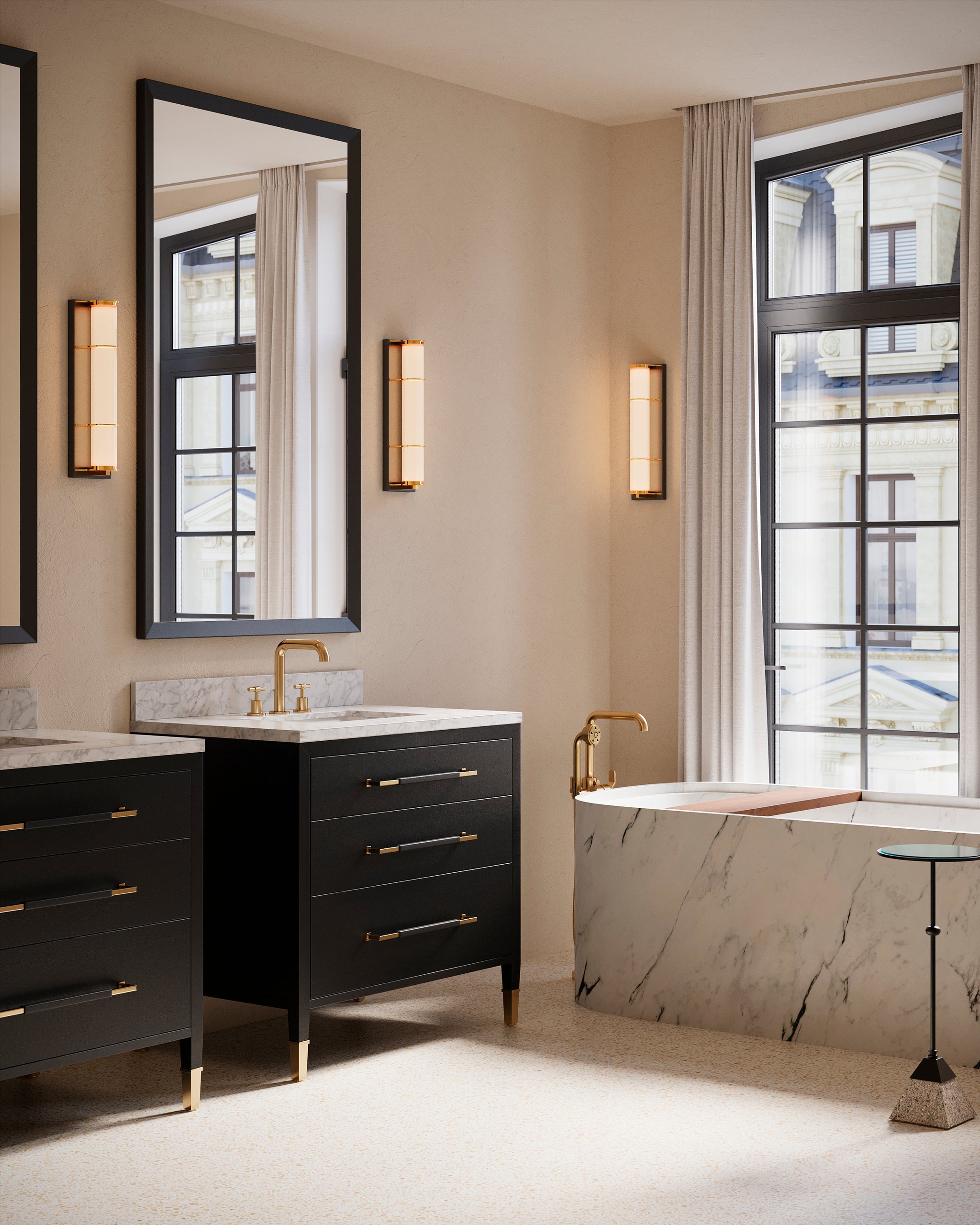 Currey & Company Blaine Bronze Bath Wall Sconce