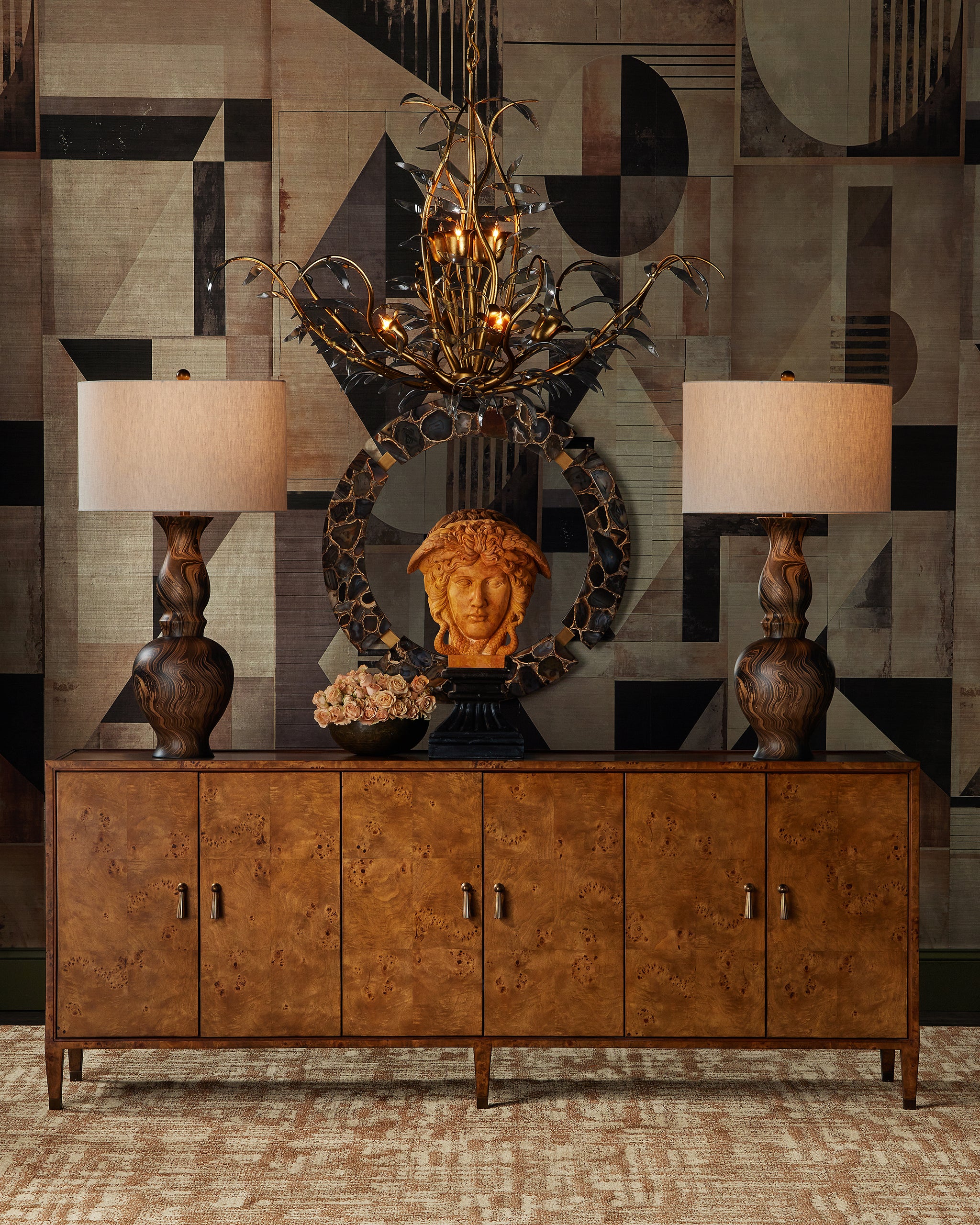 Currey & Company Evie Large Credenza