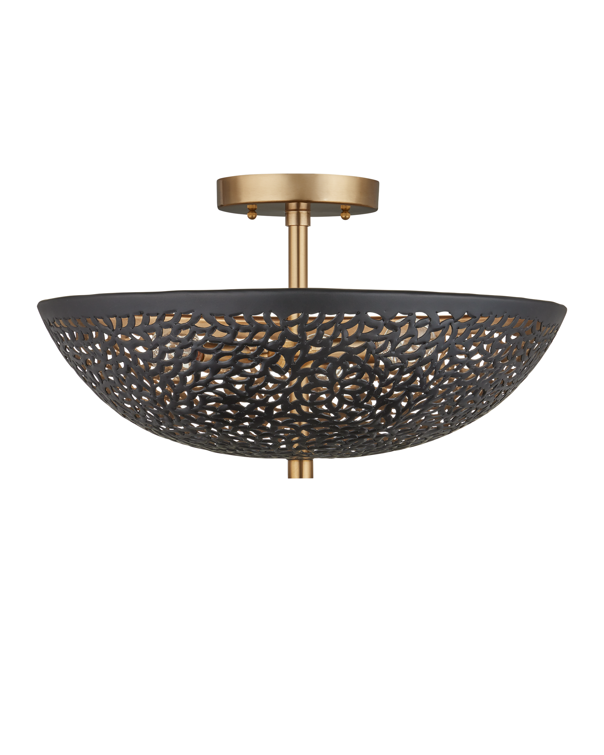 Currey & Company Jali Semi Flush Mount