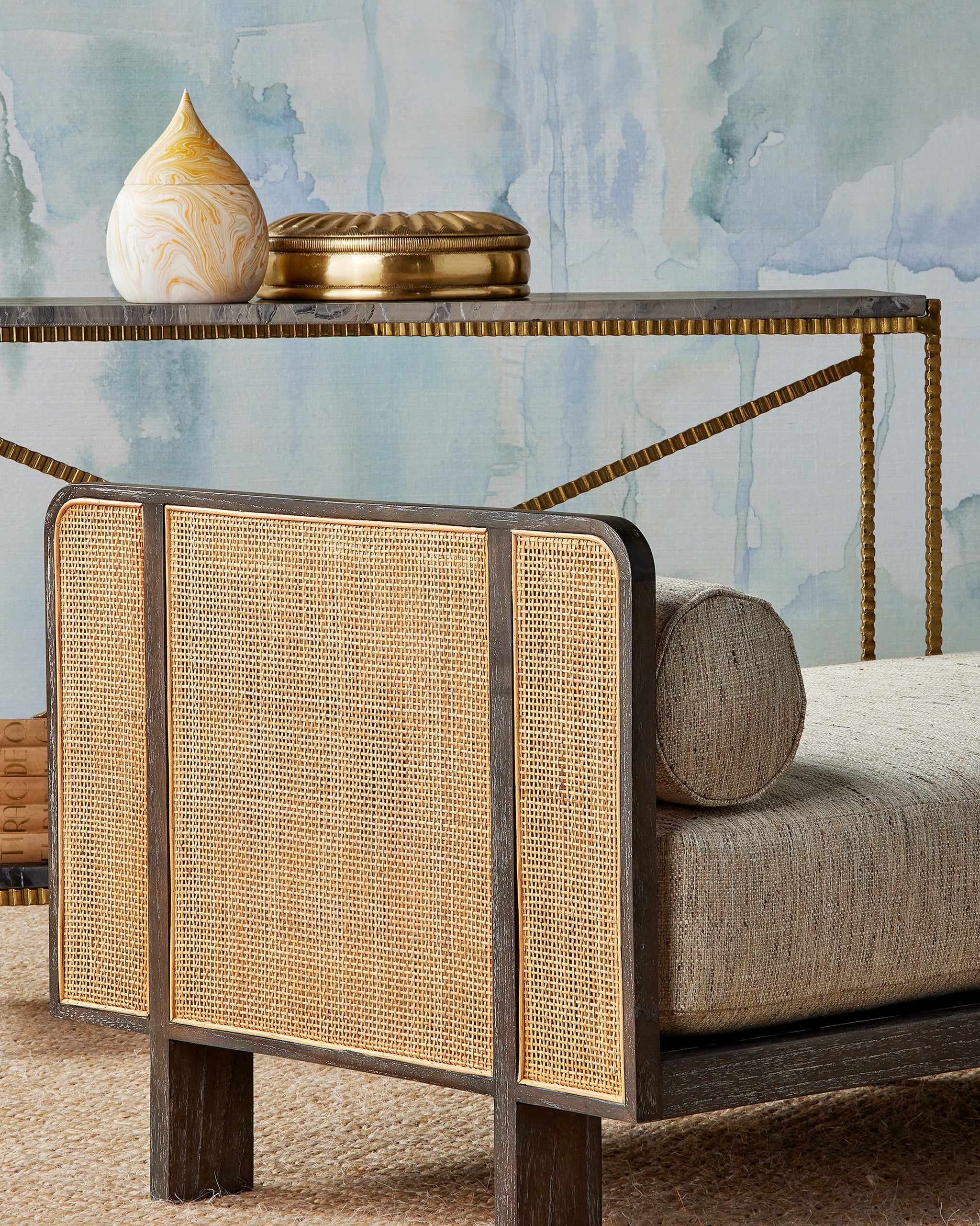 Currey & Company Pulsante Brass Box