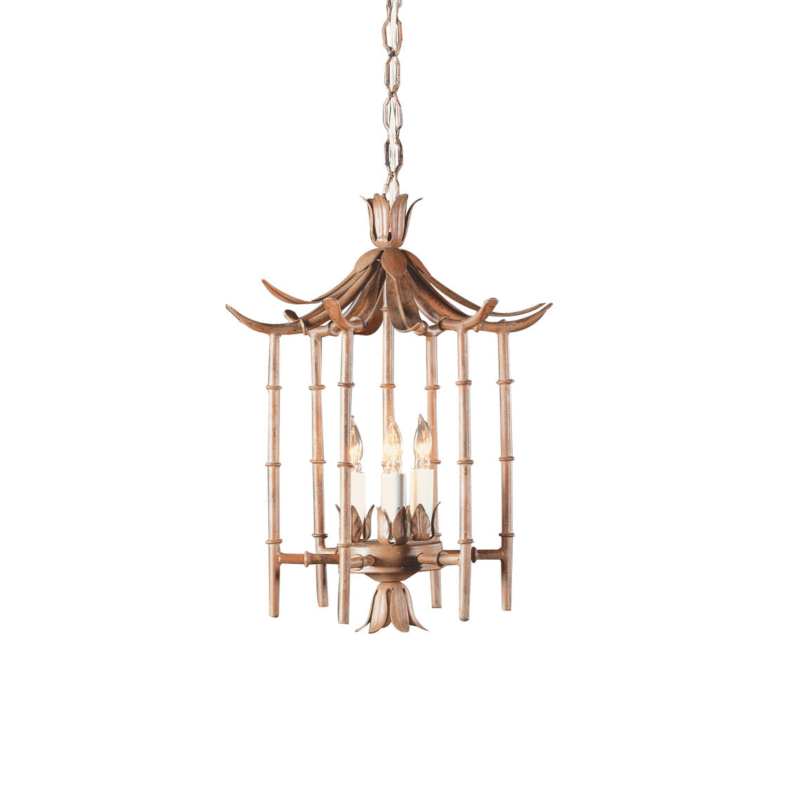 Wildwood Iron Bamboo Lantern Chandelier