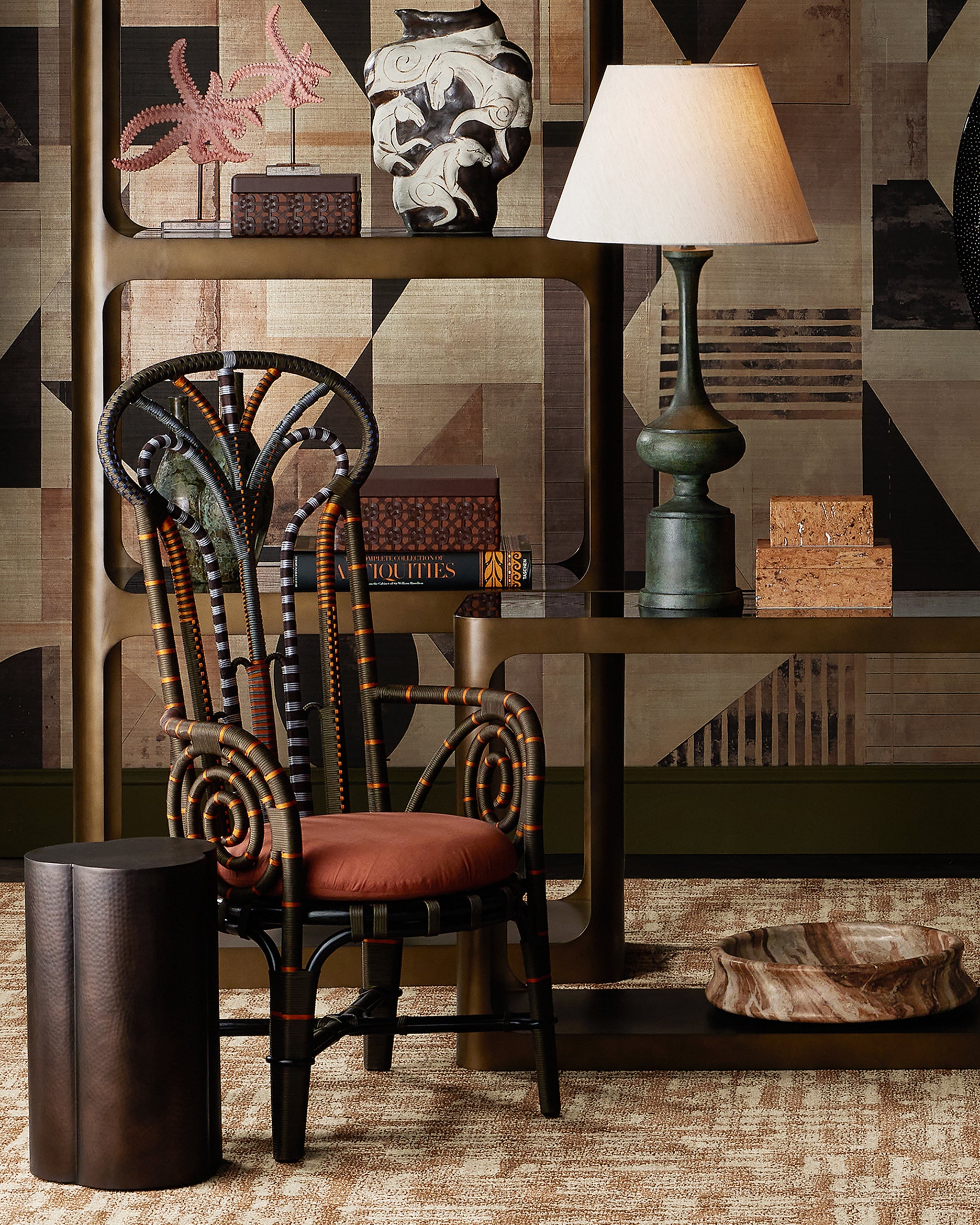 Currey & Company Trebol Pedestal