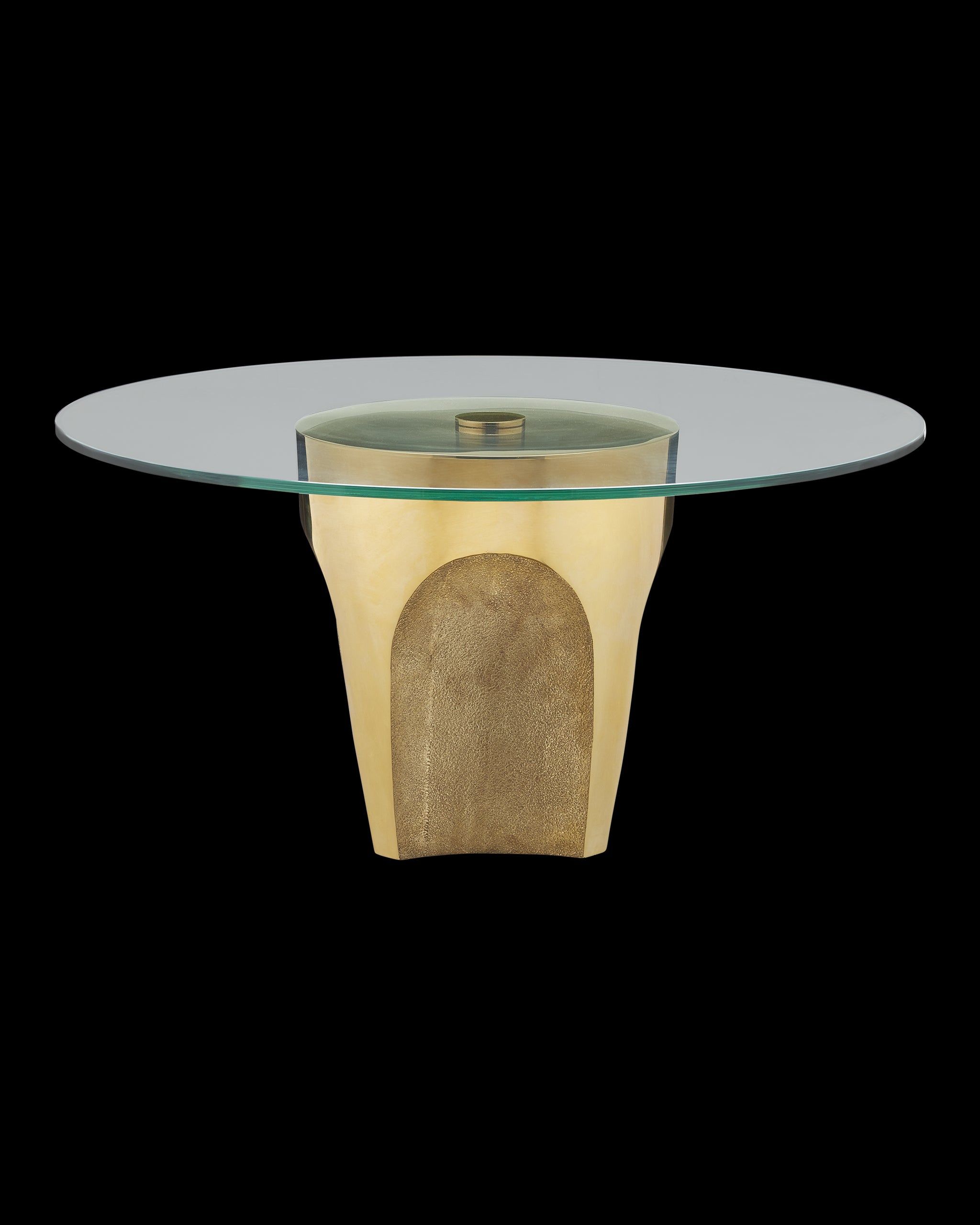 Currey & Company Lemy Brass Cocktail Table