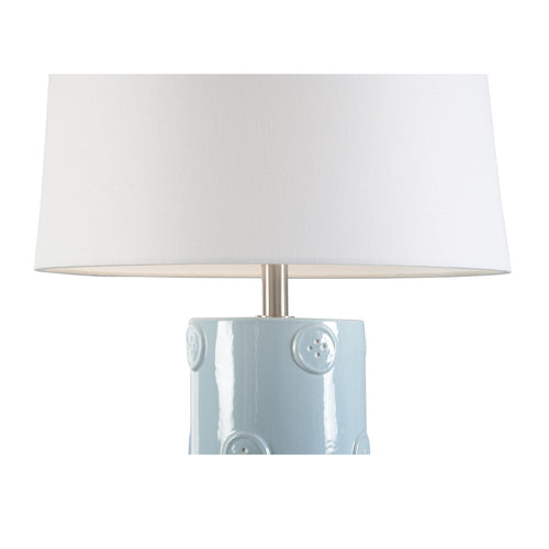 Wildwood Buttoned Up Lamp Sterling Blue