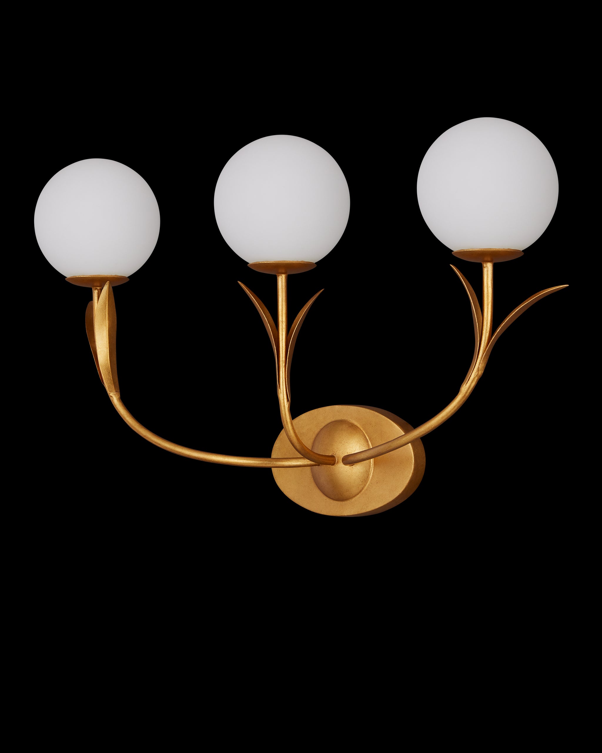 Currey & Company Rossville Triple Light Wall Sconce