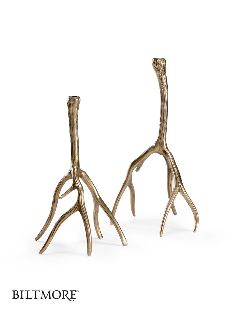 Wildwood Biltmore Antler Hall Candlesticks (S2)
