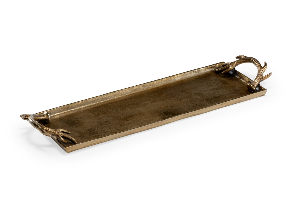 Wildwood Diana Rectangular Tray Brass