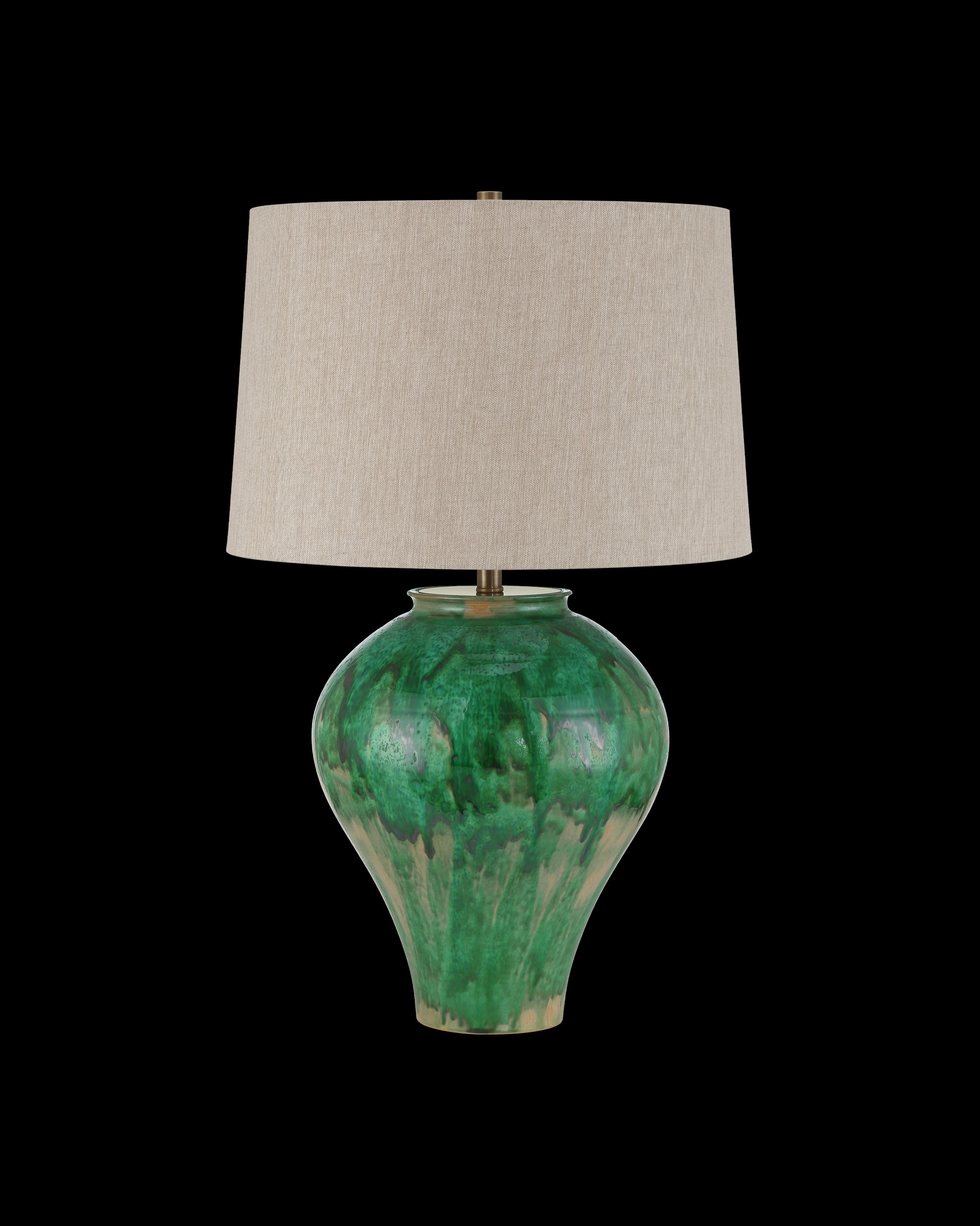 Currey & Company Blarney Green Table Lamp