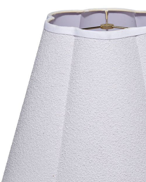 Jamie Young Scalloped 100% White Linen Shade, Large