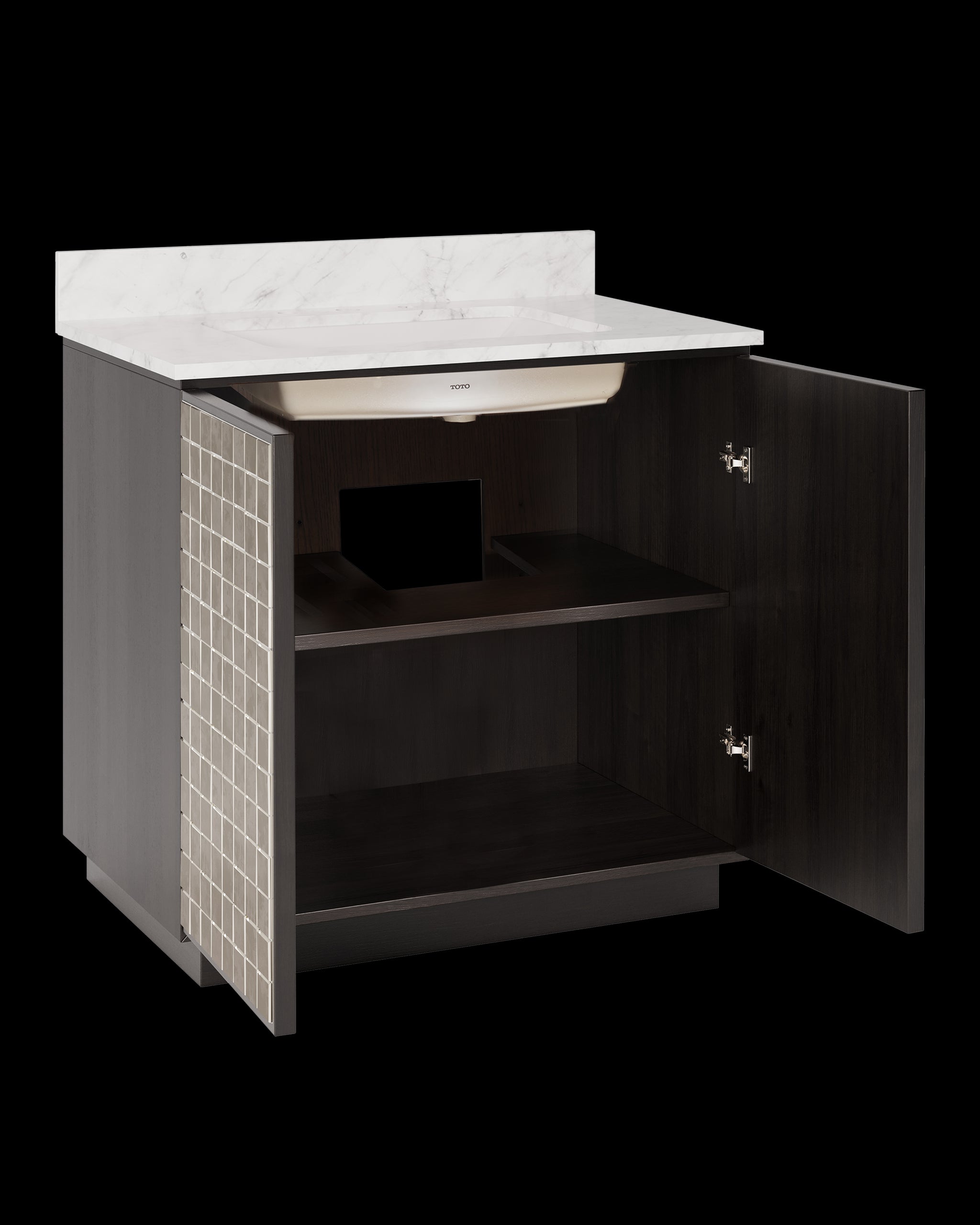 Currey & Company Mosaico 36" Vanity With Rectangular Undermount Sink