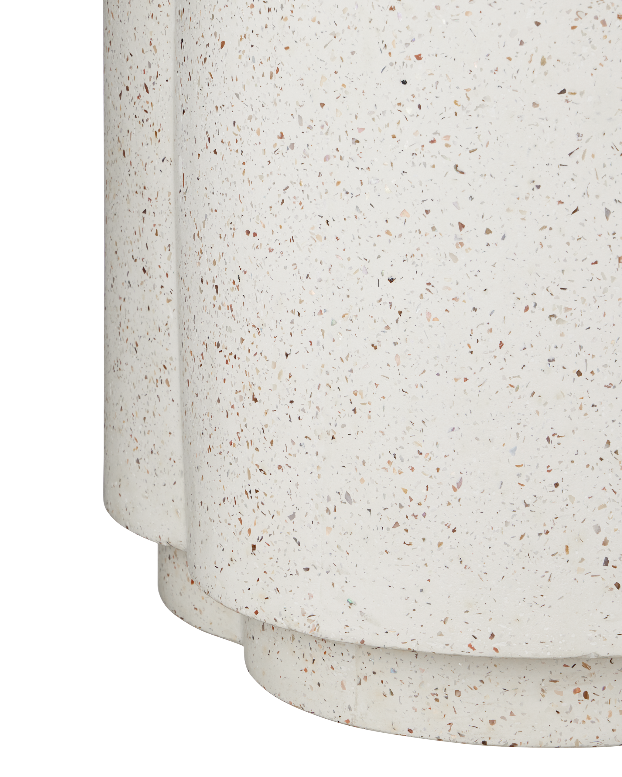 Currey & Company Smerlato Ivory Terrazzo Medium Planter