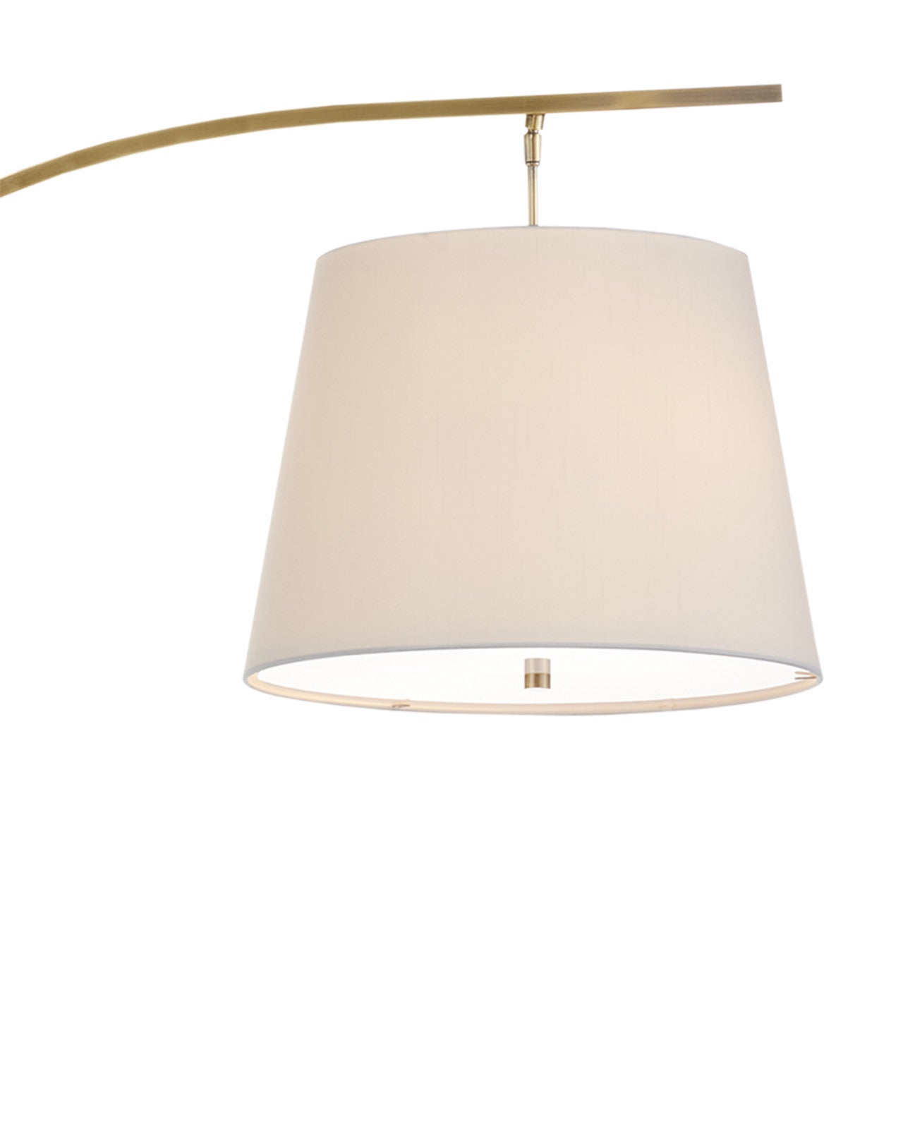 Currey & Company 70" Cloister Brass Arc Floor Lamp