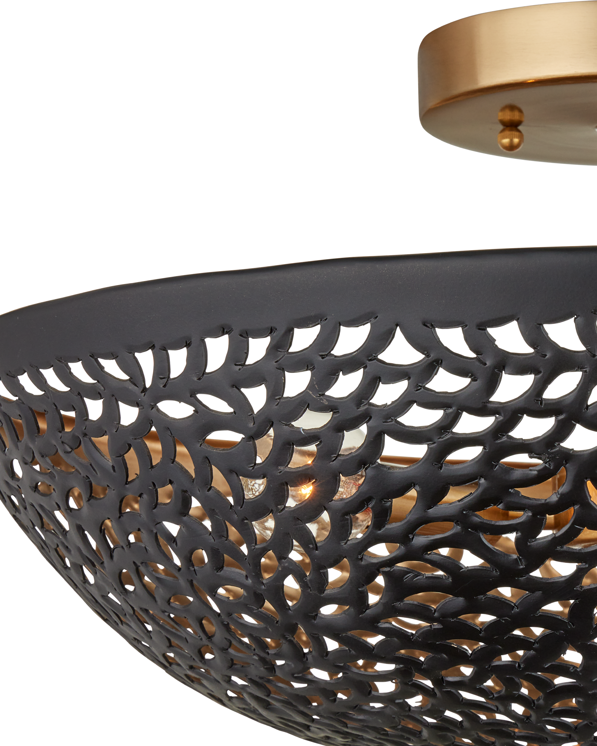 Currey & Company Jali Semi Flush Mount