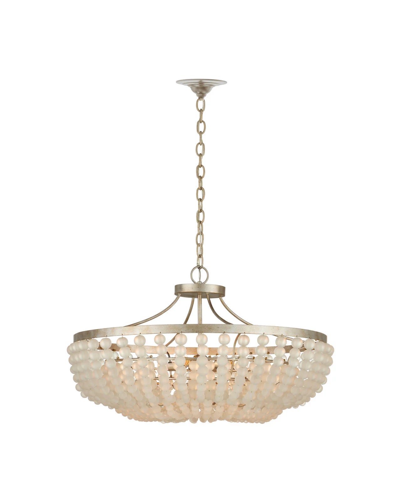 Currey & Company 18" X 30.75" Chanteuse 4 Light Semi Flush Mount