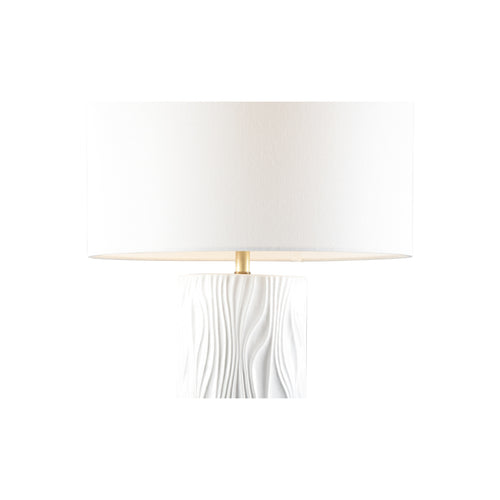 Wildwood Satin Folds Lamp Blanca