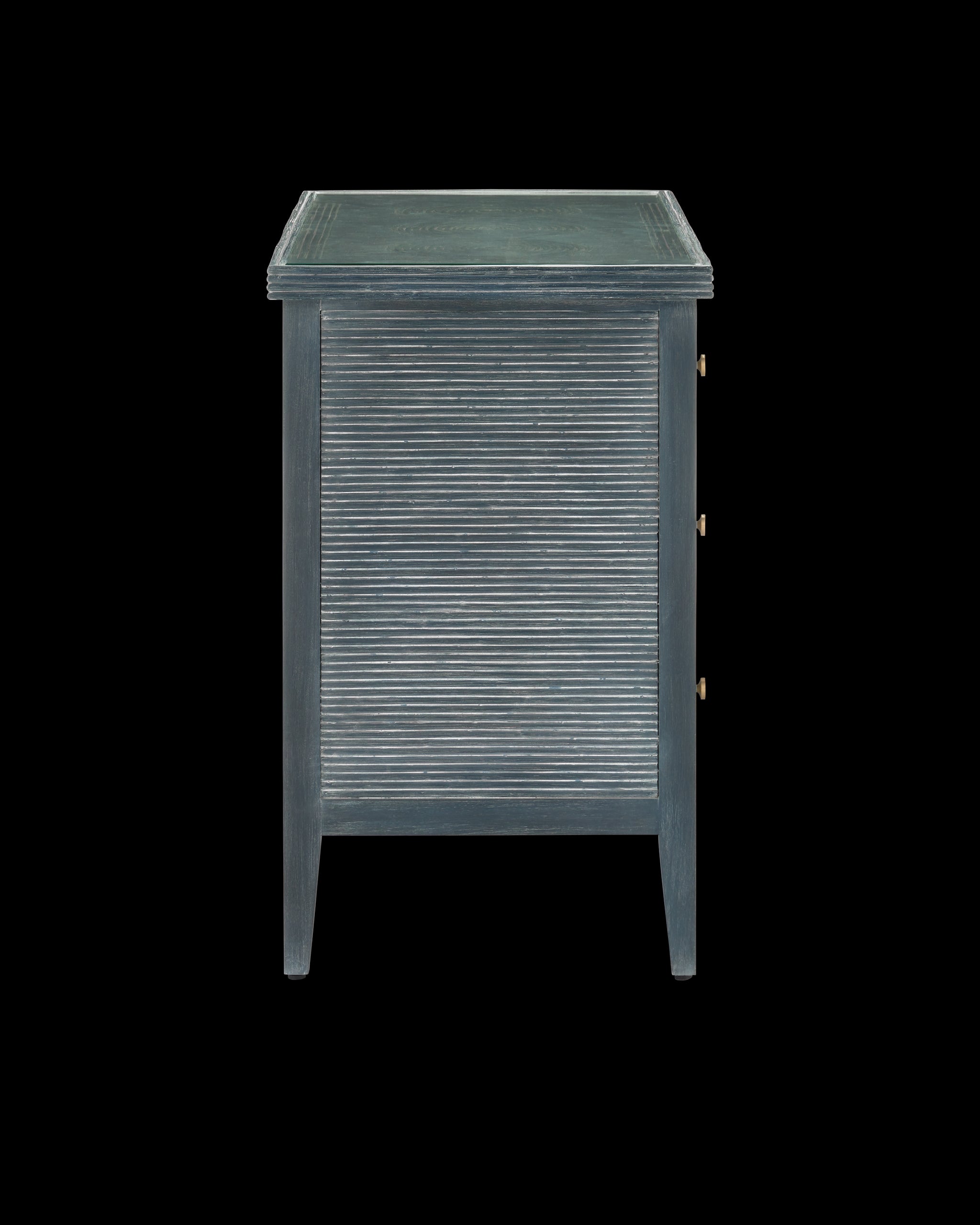 Currey & Company Santos Vintage Navy Large Chest