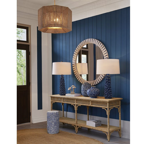 Currey And Company Olisa Large Rope Console Table