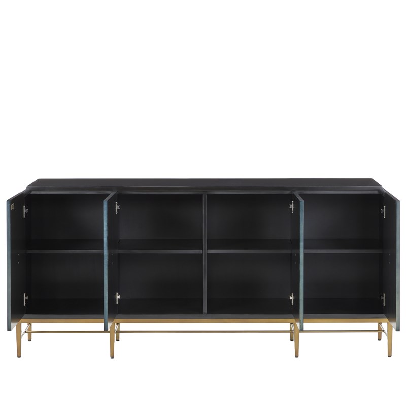 Currey And Company Kallista Blue Credenza