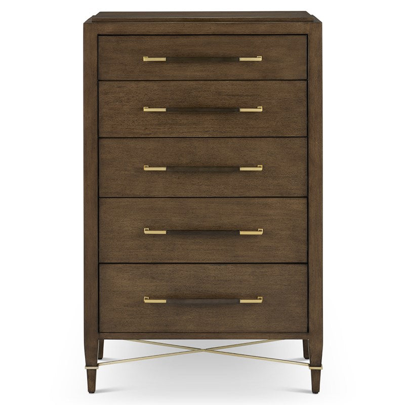 Currey And Company Verona Chanterelle Five Drawer Chest