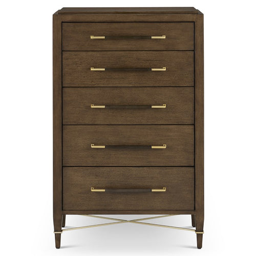 Currey And Company Verona Chanterelle Five Drawer Chest