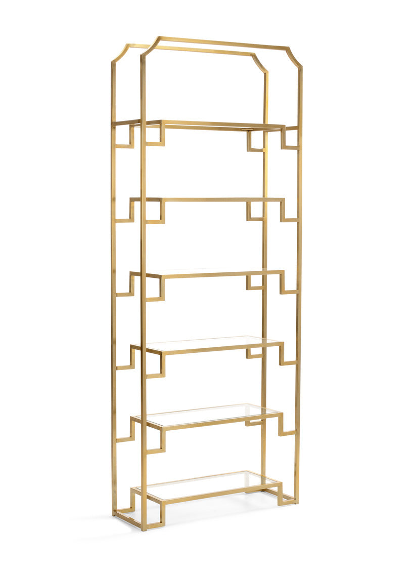 Wildwood Hampton Shelf Unit Brass
