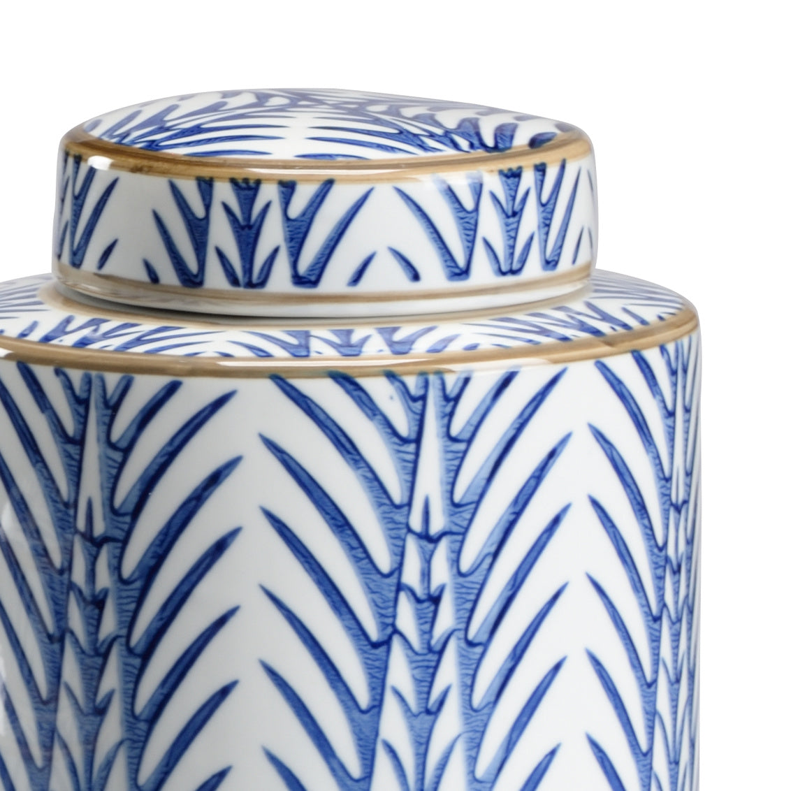 Blue Fronds Canisters by Wildwood, Set of Three