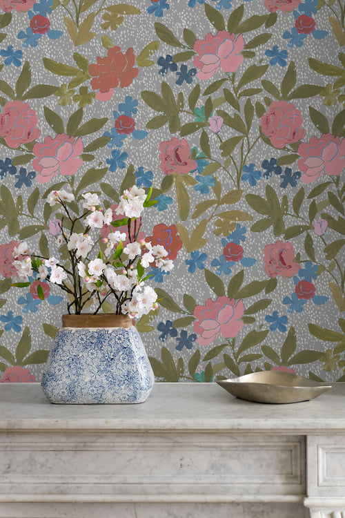 Paule Marrot Floral Bouquet Wallpaper