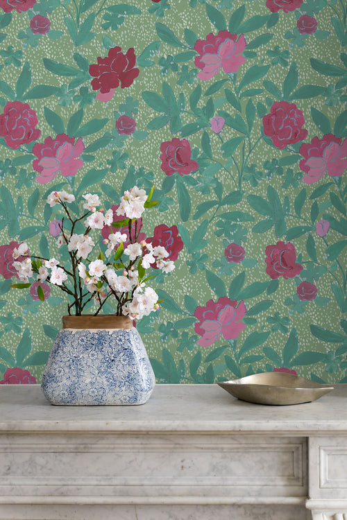 Paule Marrot Floral Bouquet Wallpaper