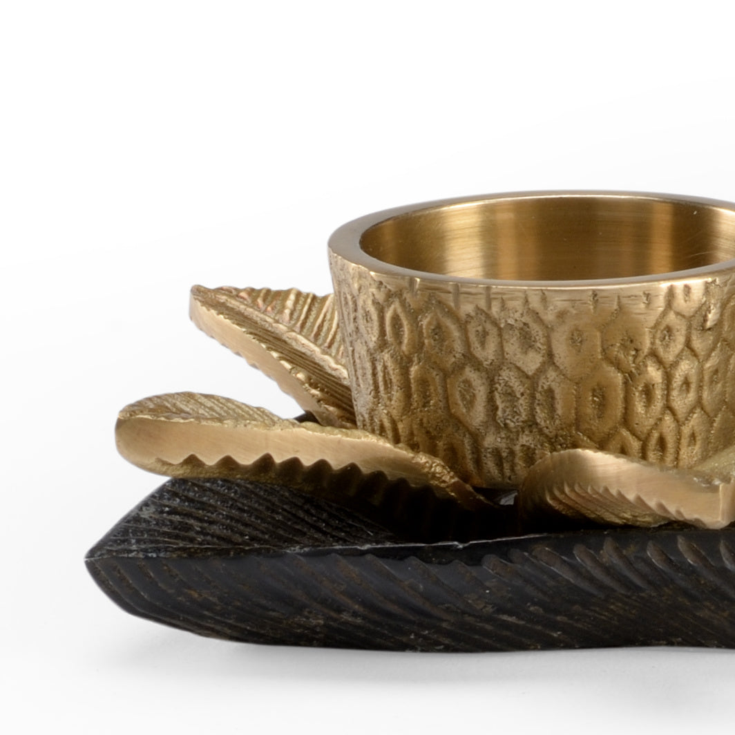 Wildwood Brass Kat Candlestick