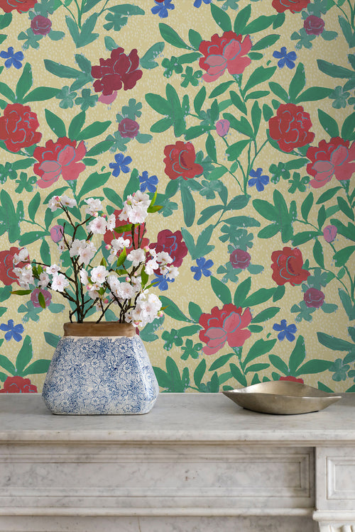 Paule Marrot Floral Bouquet Wallpaper