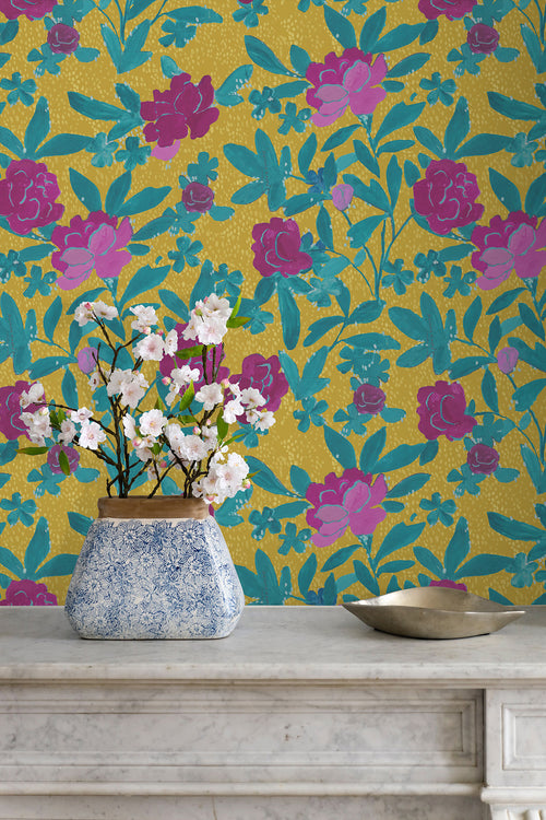 Paule Marrot Floral Bouquet Wallpaper