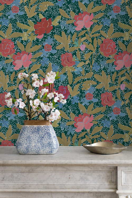 Paule Marrot Floral Bouquet Wallpaper