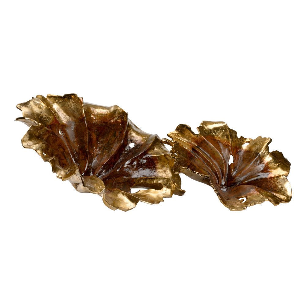 Wildwood Rustic Gold Aluminum Leaf S/2