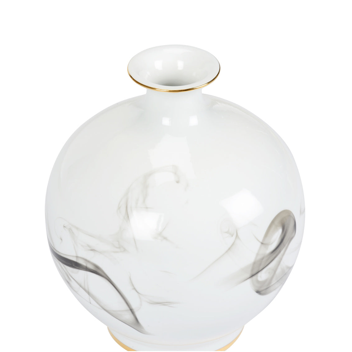 Wildwood White Cinder And Smoke Vase (Sm)