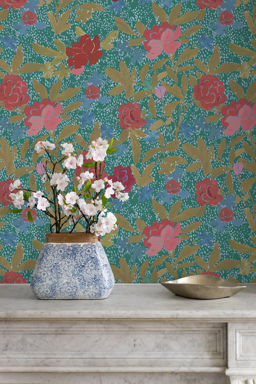 Paule Marrot Floral Bouquet Wallpaper