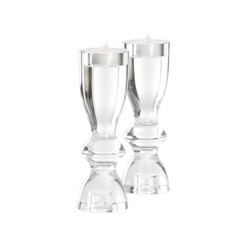 Wildwood Gris Candlesticks Pair