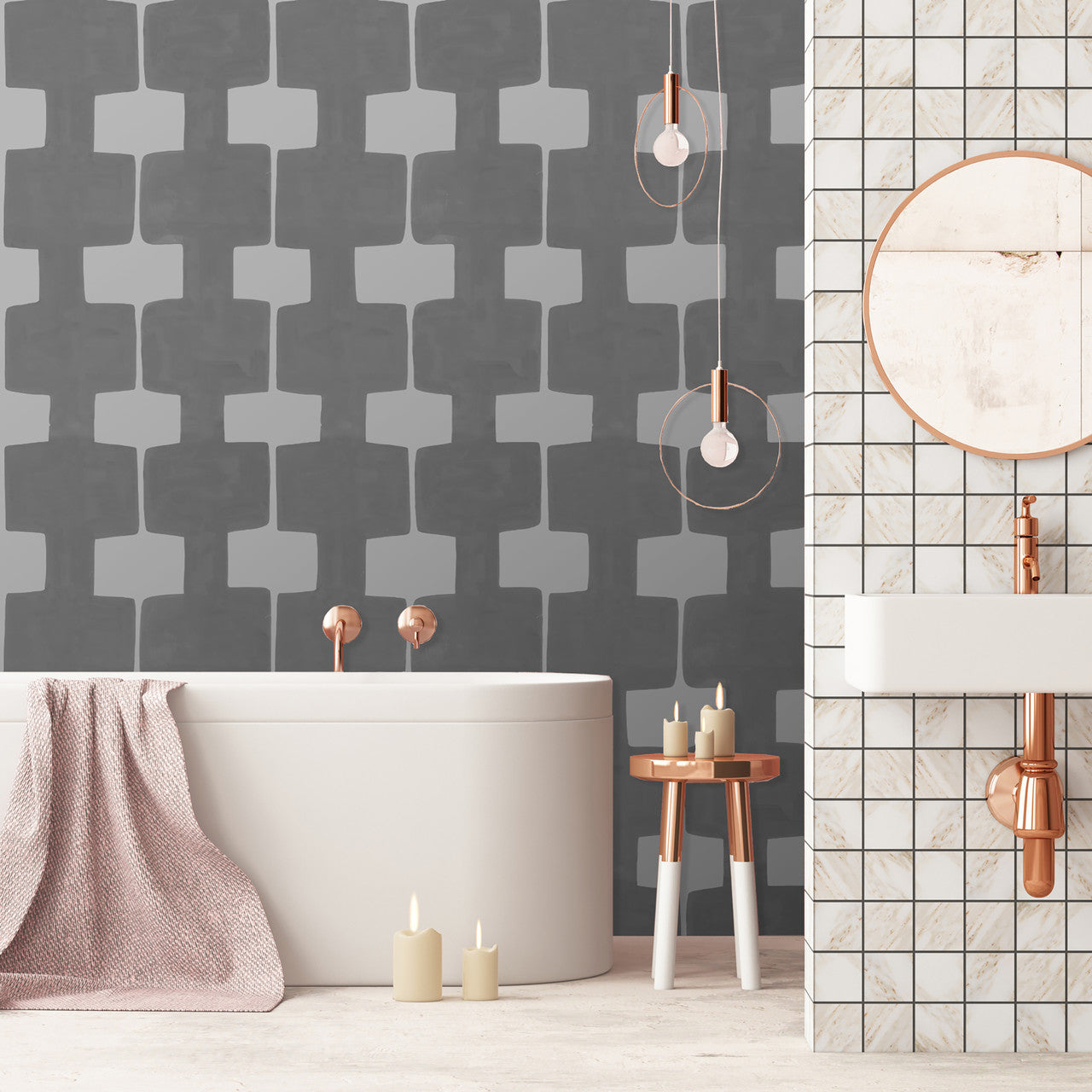 Paule Marrot Modern Blocks Wallpaper