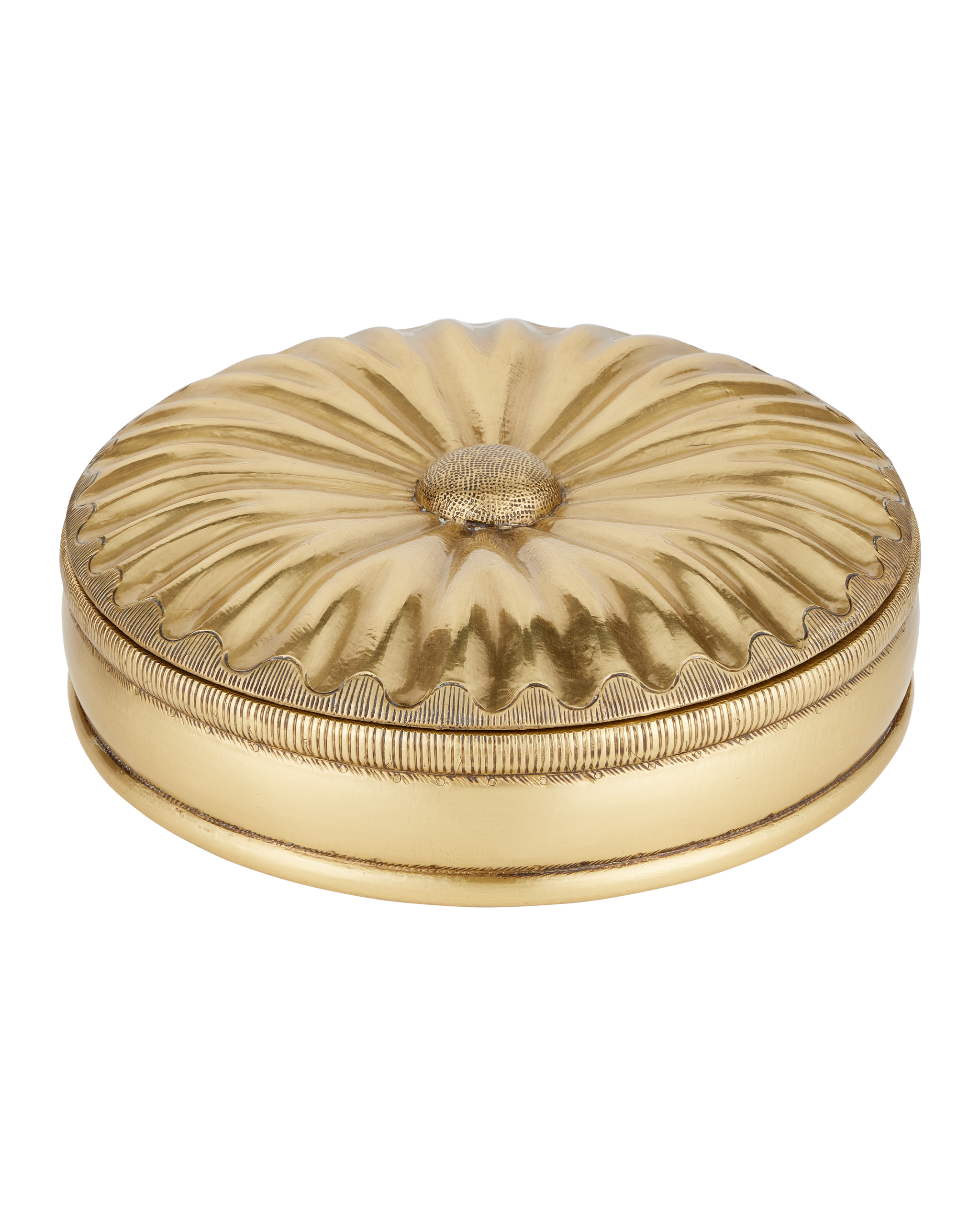Currey & Company Pulsante Brass Box